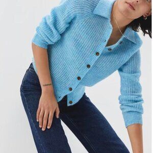 Everlane The Alpaca Collared Cardigan